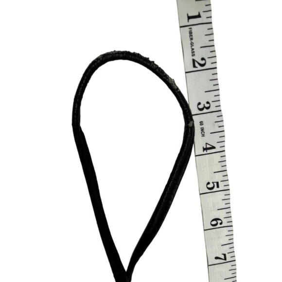 Black Leather Crossbody Bag With Adjustable Strap & Multiple Pockets 39I - Picture 4 of 11